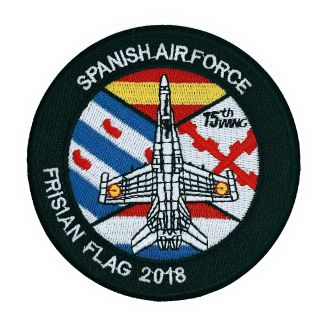 Parche Termoadhesivo Spanish Air Force Frisian Flag 2018-Gemelolandia