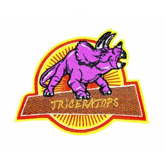 Parche Termoadhesivo Triceratops 9,5x7cm-Gemelolandia