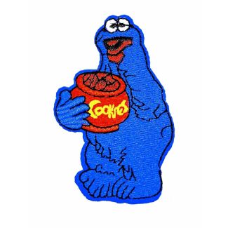 Parche Termoadhesivo Triky El Monstruo de las Galletas 7,5x4,5cm-Gemelolandia
