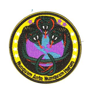 Parche Bordado U.S Air Force "Nunquam Ante Numquam Iterum" 8cm-Gemelolandia