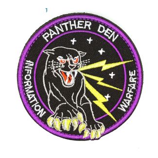 Parche Bordado U.S Air Force Panther Den 8cm-Gemelolandia