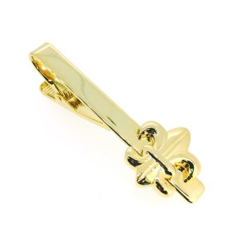 Pasador de Corbata Flor de Lys Dorada 1 - Gemelolandia
