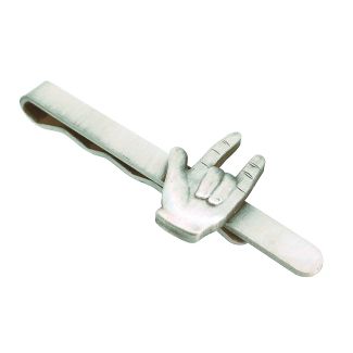 Pasador de Corbata Saludo Heavy Metal