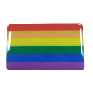 Pegatina Bandera LGTBI 7x4,3cm - Gemelolandia