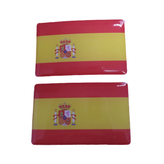 Pegatinas Bandera España 40x25mm - Gemelolandia