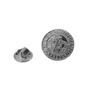 Lapel Pin Seal of the Knights Templar sterling silver 20mm-Gemelolandia