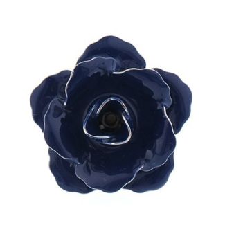 Pin Broche de Solapa Flor Azul Oscuro 01