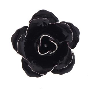 Pin Broche de Solapa Flor Marrón 01