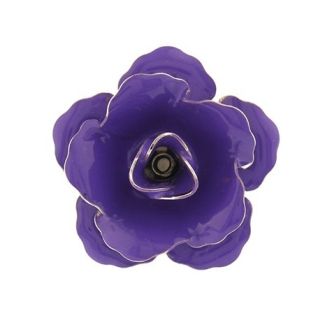 Pin Broche de Solapa Flor Morada 01