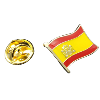 Pin de Solapa  Bandera Mastil España mod 2 16x15mm - Gemelolandia