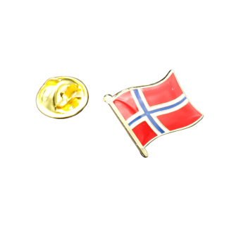 Pin de Solapa Bandera Mastil Noruega 16x15mm - Gemelolandia