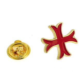 Pin de Solapa Cruz Templaria Patada Dorada  - Gemelolandia