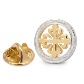 Pin de Solapa de la Cruz de Alcántara en Dorado con detalles en Plateado - 20mm