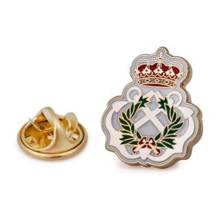 Pin de Solapa del Escudo de la Escuela Naval Militar - Pin de Solapa Escuela Naval de Marin  Gemelos Navales y Marítimos - Insignias para oficiales de la Armada - Gemelolandia