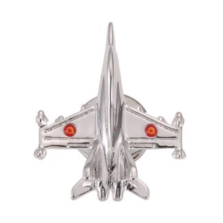 Pin de Solapa del McDonnell Douglas F/A-18 Hornet Escarapela España Color Acero - Gemelolandia