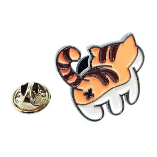 Pin de Solapa Gato de Espaldas Modelo 3 25x25mm-Gemelolandia
