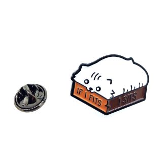 Pin de Solapa If I Fits I Sits 25x20mm-Gemelolandia