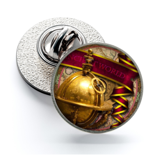 Pin de Solapa Ilustraciones Rosa de los Vientos Nº4 16mm - Gemelolandoa