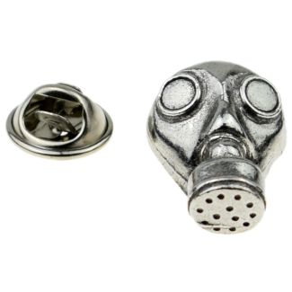 Pin de Solapa Máscara de Gas Plateado-Gemelolandia