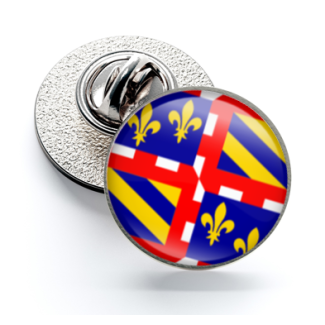 Pin de Solapa Magglass Banderas Regiones Francia Burgundy - Gemelolandia