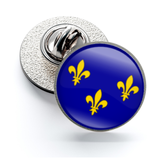 Pin de Solapa Magglass Banderas Regiones Francia Ile-de-France - Gemelolandia