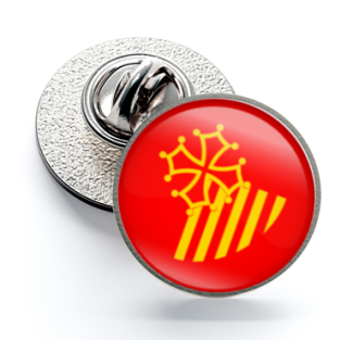 Pin de Solapa Magglass Banderas Regiones Francia Occitaine - Gemelolandia