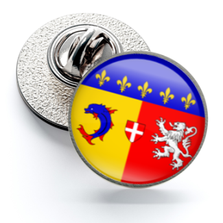 Pin de Solapa Magglass Banderas Regiones Francia Rhone-Alpes - Gemelolandia