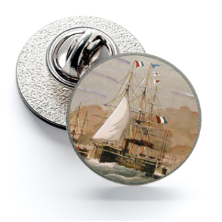 Pin de Solapa Magglass Barcos Nº2 16mm - Gemelolandia