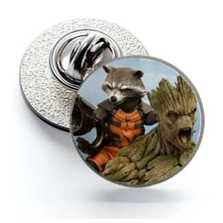 Pin de Solapa Magglass Groot y Rocket - Gemelolandia