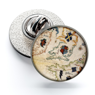 Pin de Solapa Magglass Rosa de los Vientos y Navegación Nº12 16mm - Gemelolandia