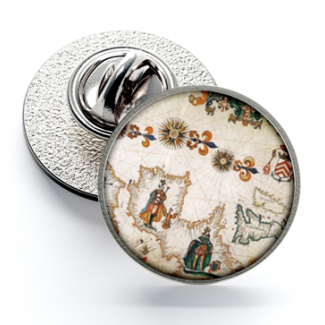 Pin de Solapa Magglass Rosa de los Vientos y Navegación Nº19 16mm - Gemelolandia