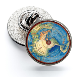 Pin de Solapa Magglass Rosa de los Vientos y Navegación Nº20 16mm - Gemelolandia