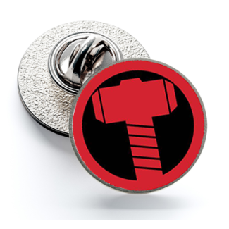 Pin de Solapa Magglass Martillo Thor - Gemelolandia