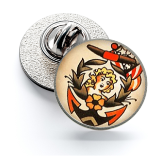 Pin de Solapa Magglass Vintage Tattoo Nº10 16mm - Gemelolandia