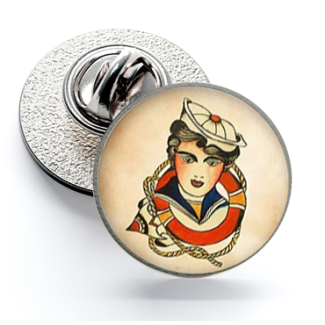 Pin de Solapa Magglass Vintage Tattoo Nº13 16mm - Gemelolandia