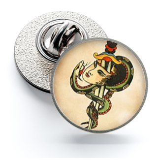 Pin de Solapa Magglass Vintage Tattoo Nº18 16mm - Gemelolandia