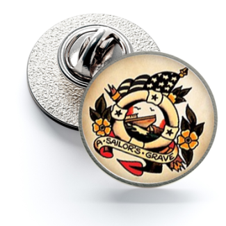 Pin de Solapa Magglass Vintage Tattoo Nº20 16mm - Gemelolandia