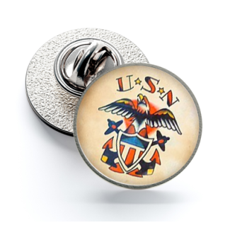 Pin de Solapa Magglass Vintage Tattoo Nº25 16mm - Gemelolandia