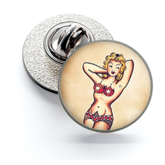 Pin de Solapa Magglass Vintage Tattoo Nº6 16mm - Gemelolandia