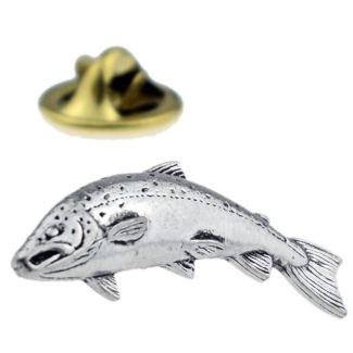 Pin de Solapa Salmón Pequeño Plateado-Gemelolandia