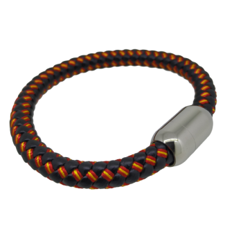 Pulsera P.U y Cabo España Black 21cm - Gemelolandia