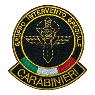 Parche Hook and loop - Carabieri Gruppo Intervento Speciale 8,5x7,5cm