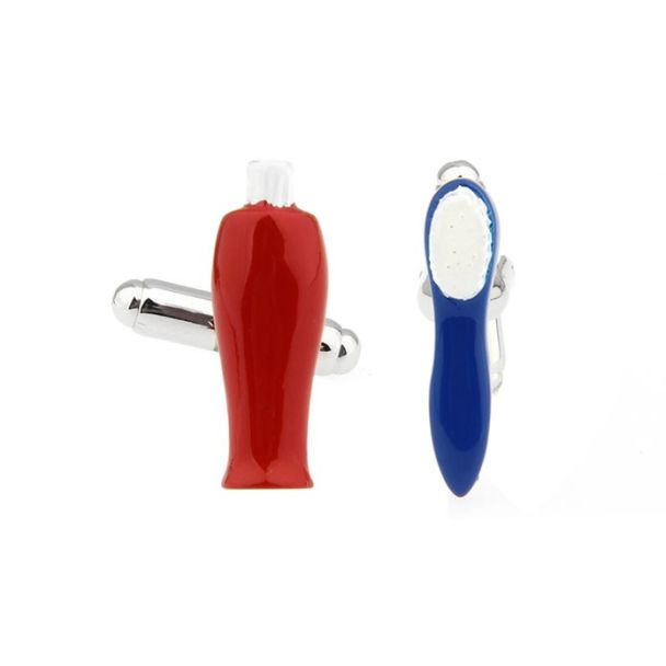  Gemelos de Camisa Dentífrico y Cepillo de Dientes 02