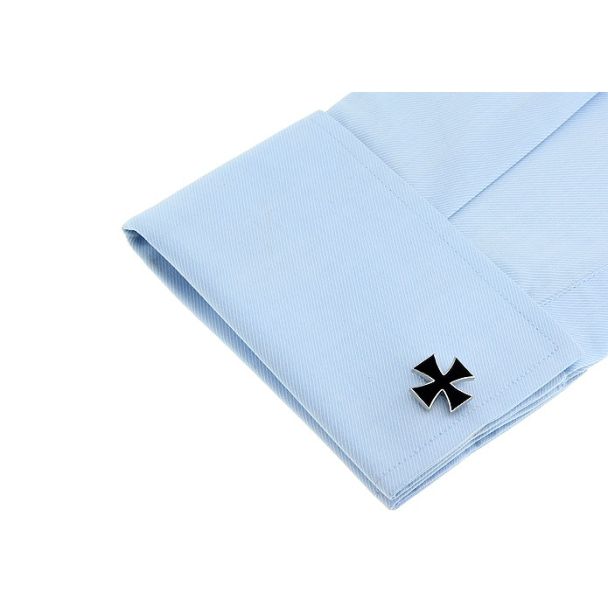 Gemelos para camisa Cruz Gamada Negra 04