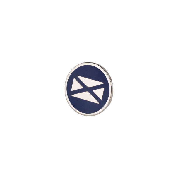 Broche de Solapa Alma Hispania Aspa Tercios Esmaltado en Azul 18mm - Gemelolandia