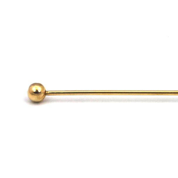 Collar Bar Alfiler de Cuello Gold Rounded End Model II 02