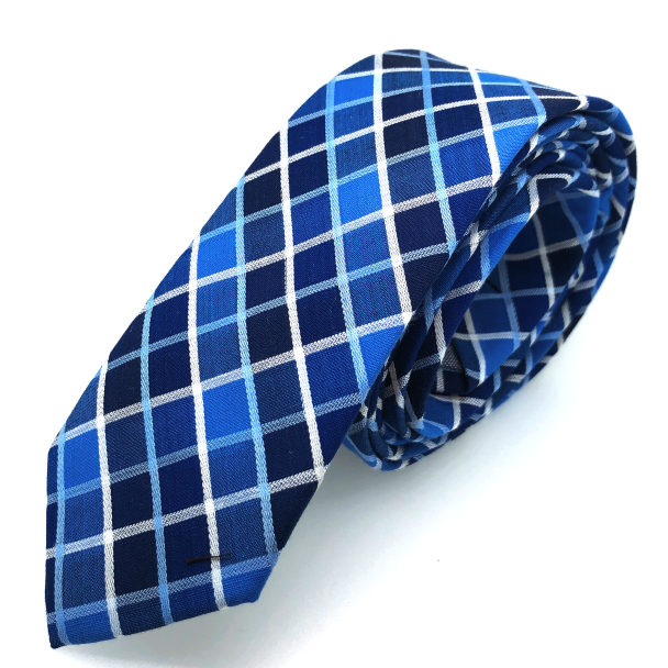 Corbata de Algodón Rombos Azules-Gemelolandia