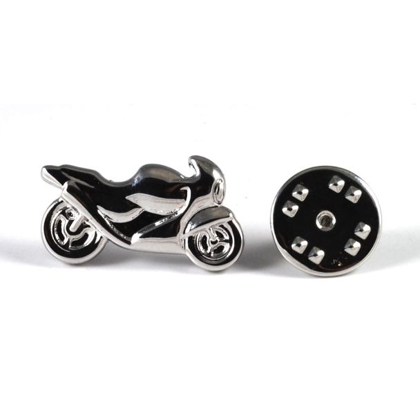 Pin Moto Plateada