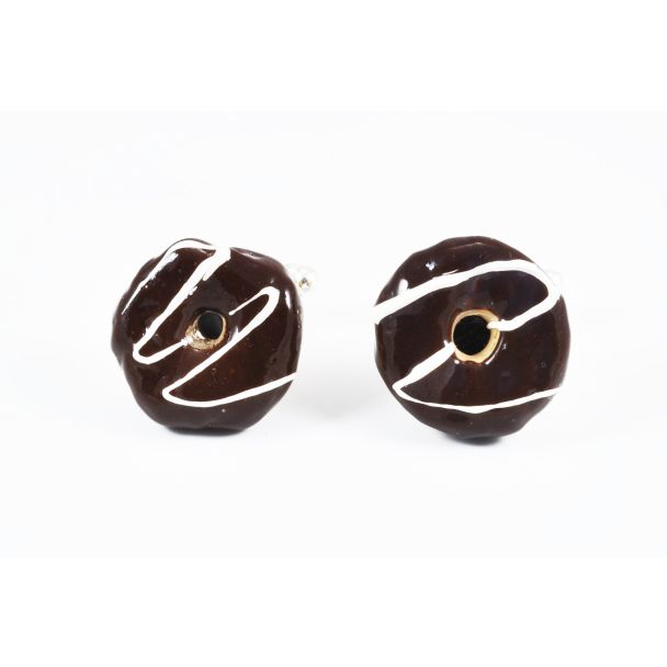 Gemelos Donuts Chocolate  y blanco 3