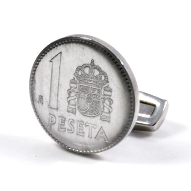Gemelos para camisa peseta aluminio 05